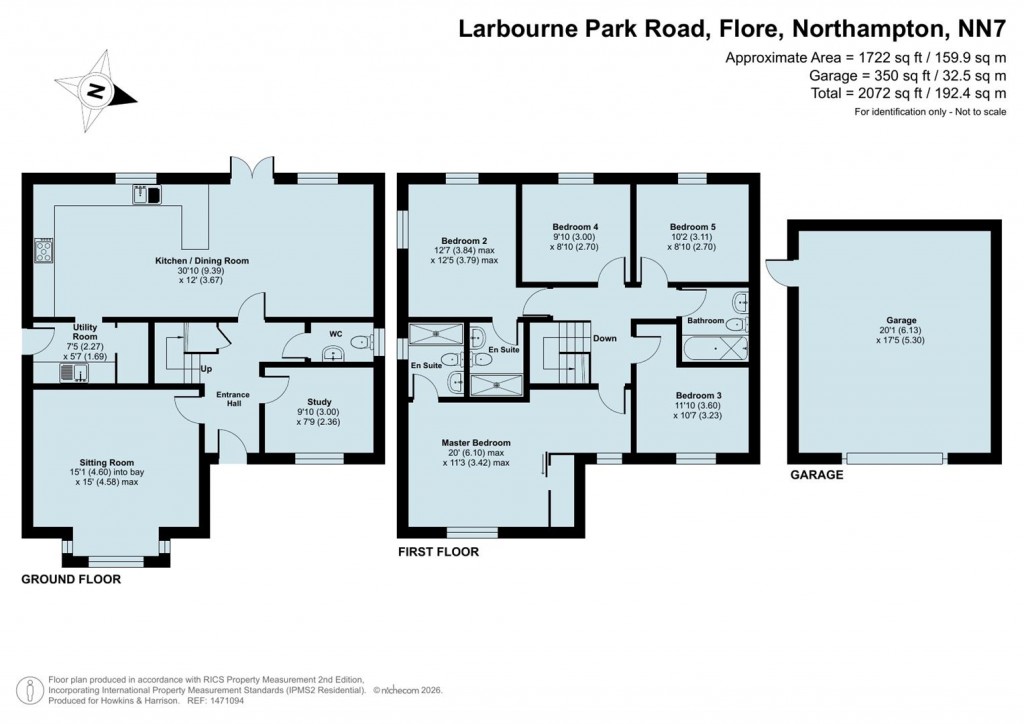 Floorplans For Larbourne Park Road, Flore, Northampton, NN7
