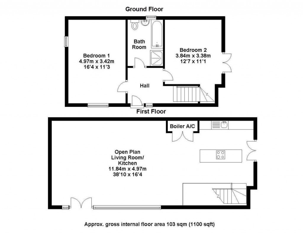 Floorplans For Harts Yard, Saffron Walden