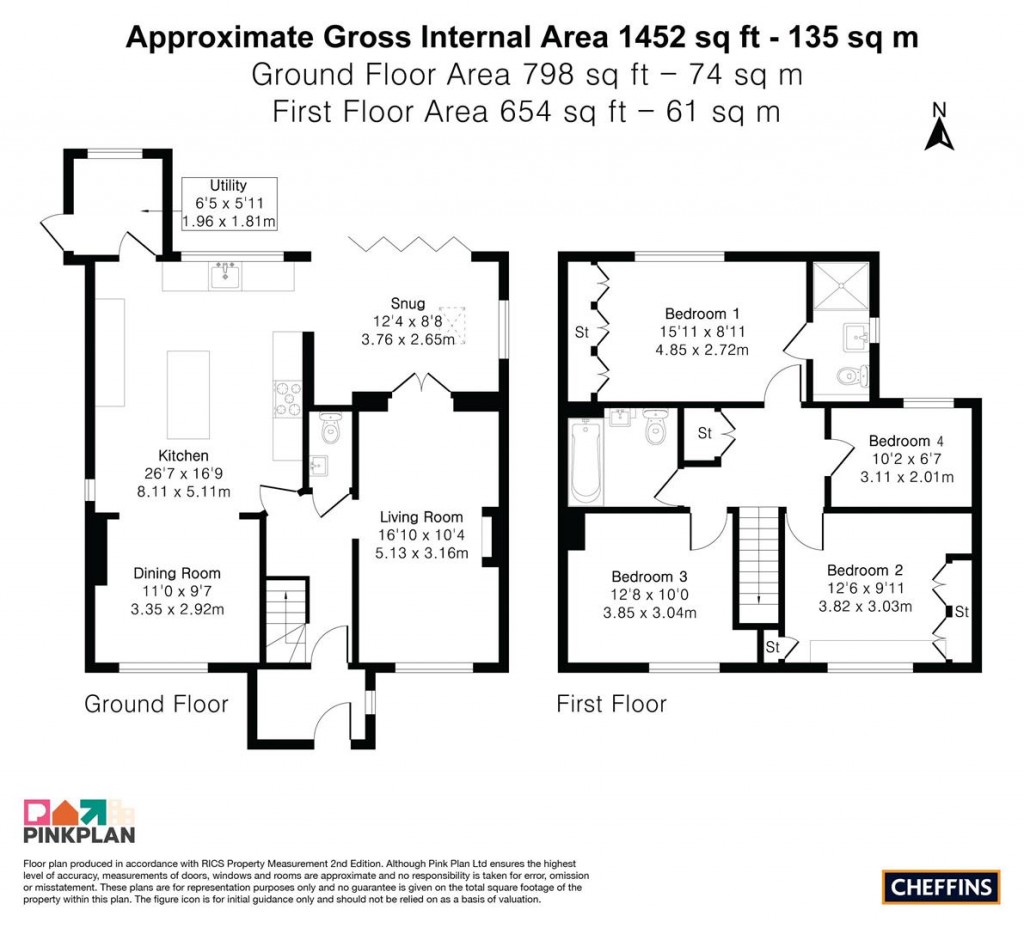 Floorplans For Cambridgeshire Close, Ely