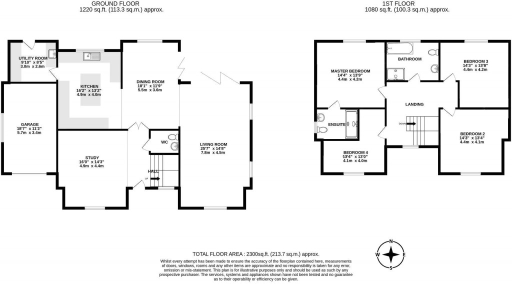 Floorplans For Wicken Road, Clavering