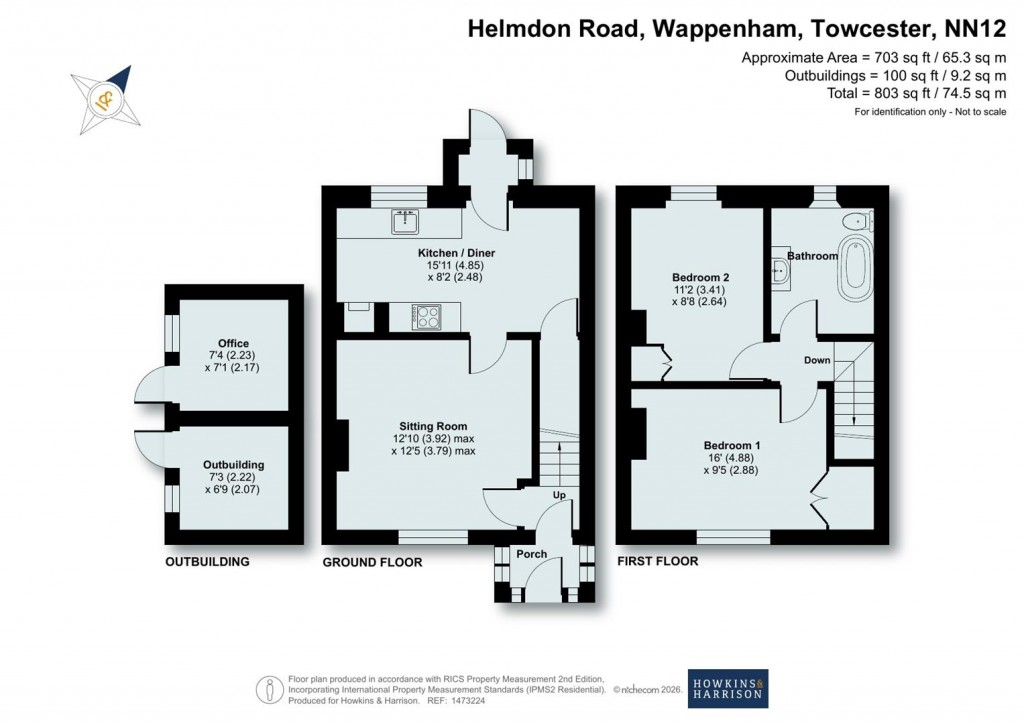 Floorplans For Helmdon Road, Wappenham, NN12
