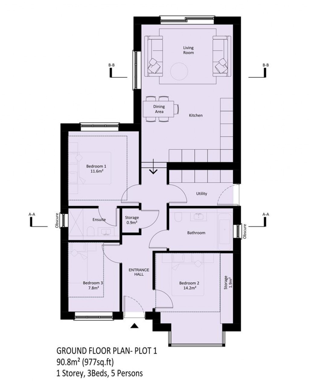 Floorplans For Cherry Orchard, Fulbourn, Cambridge