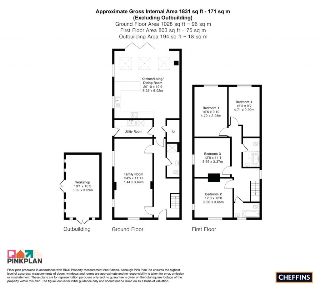 Floorplans For Histon Road, Cottenham, Cambridge