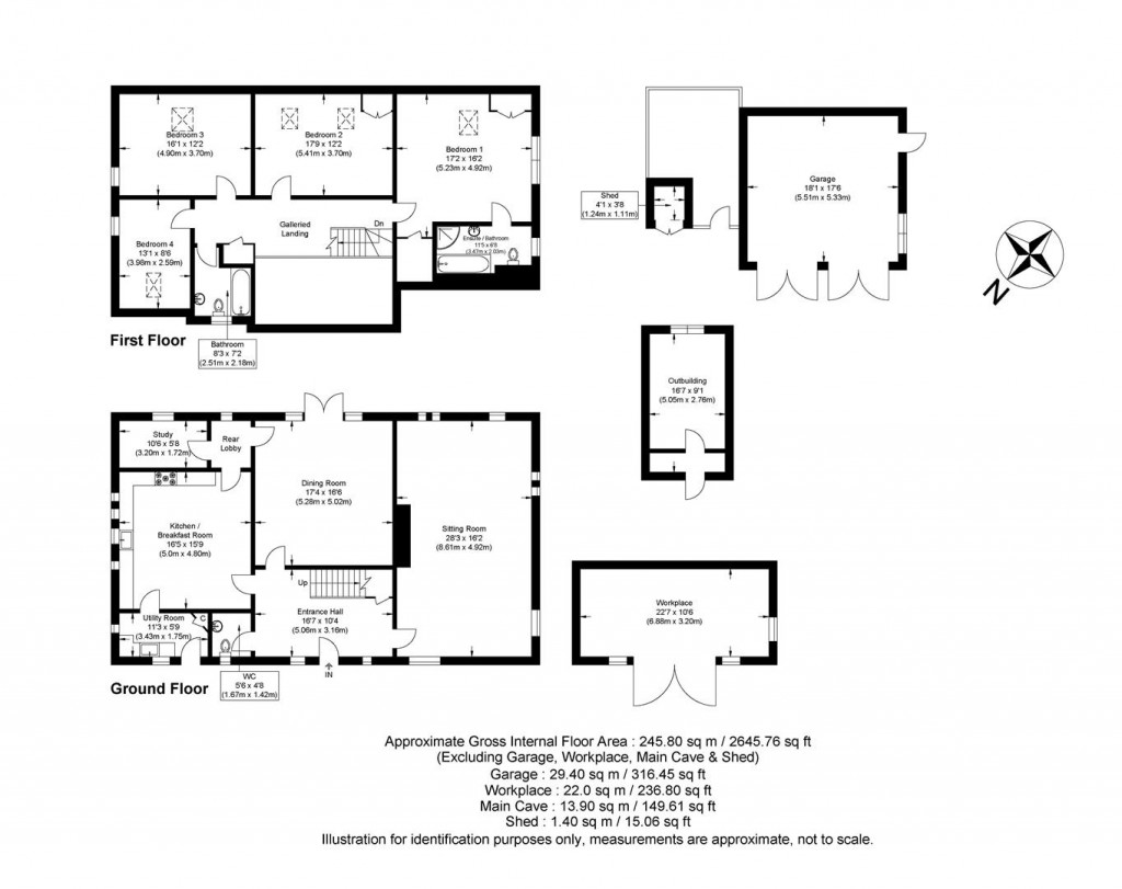 Floorplans For Oxen End, Little Bardfield, Braintree