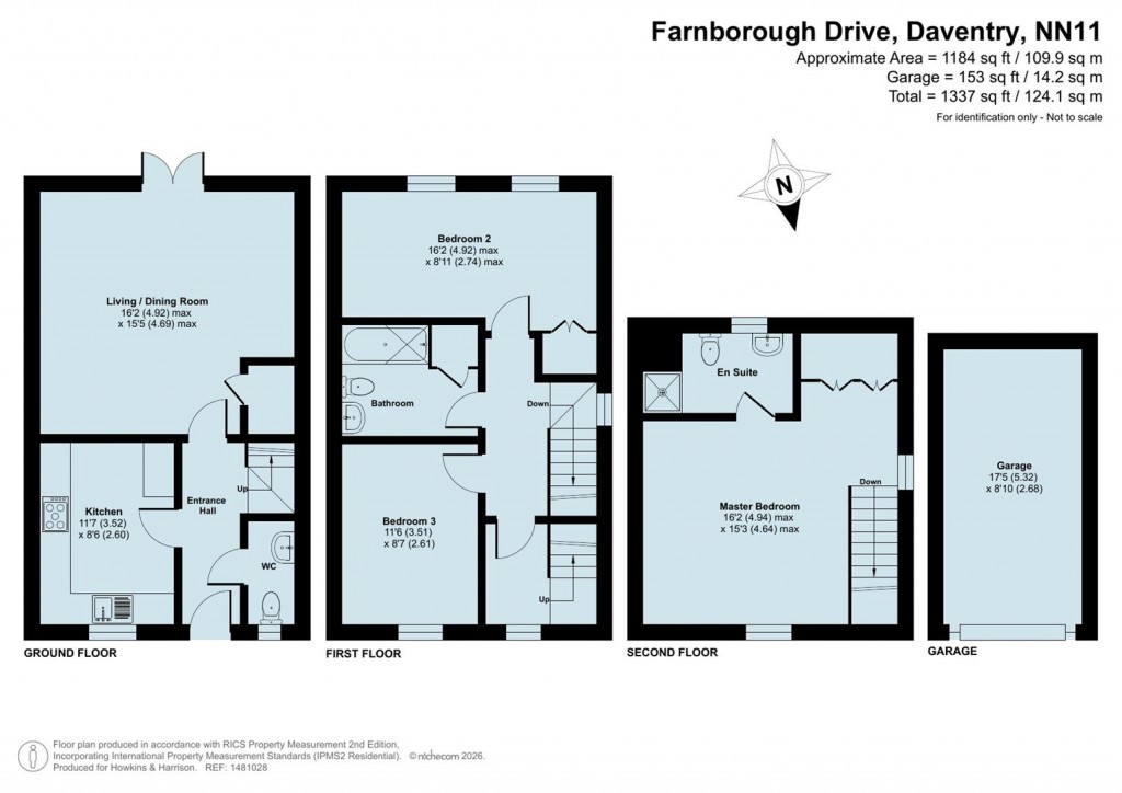Floorplans For Farnborough Drive, Daventry, NN11
