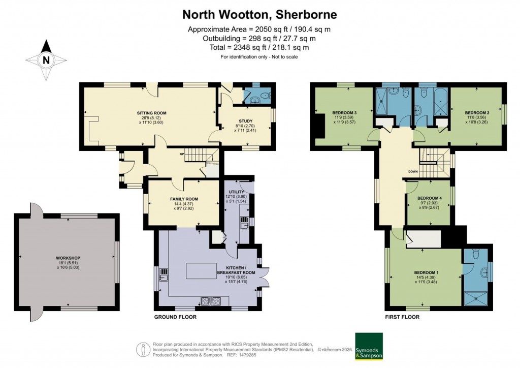 Floorplans For North Wootton, Sherborne, Dorset