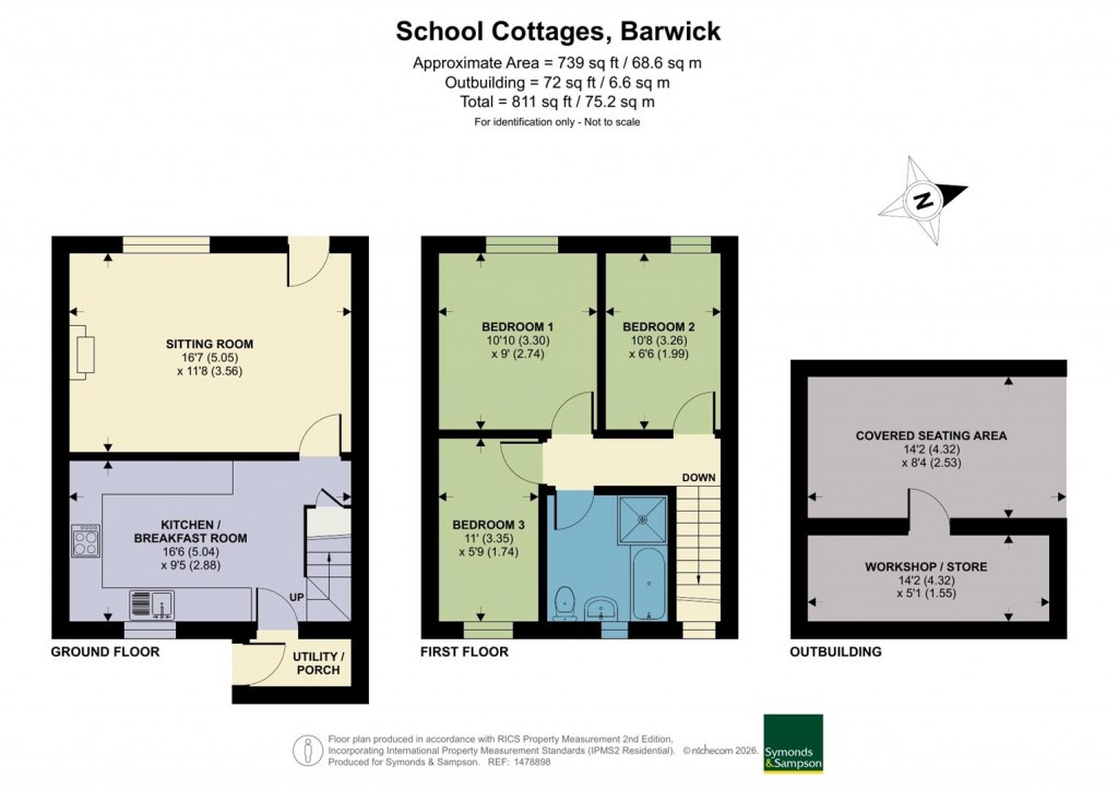 Floorplans For School Cottages, Barwick, Yeovil