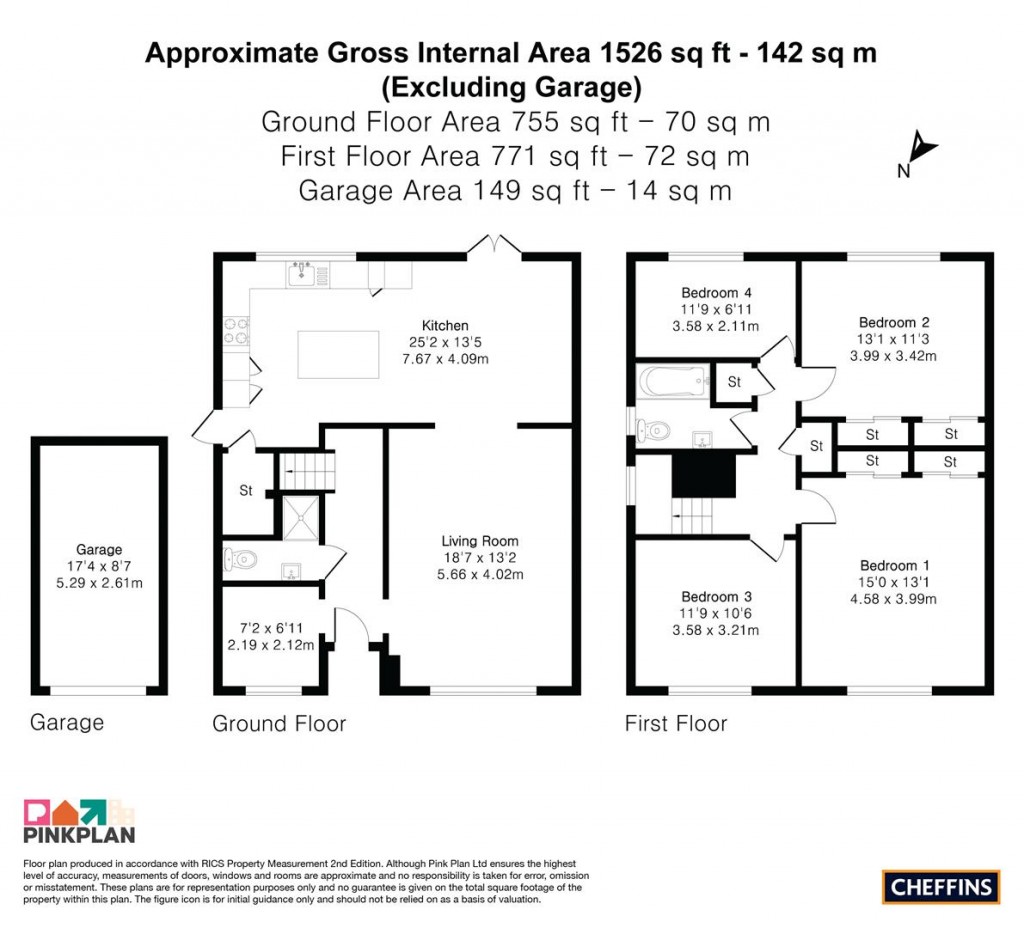 Floorplans For New Road, Harston, Cambridge