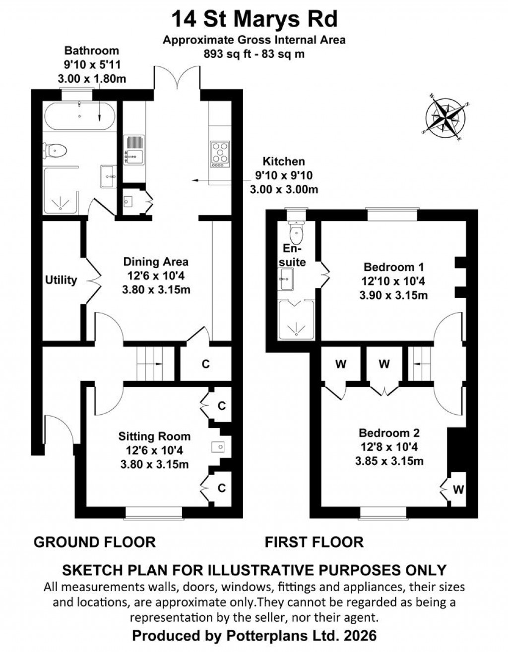 Floorplans For Cowes, Isle of Wight