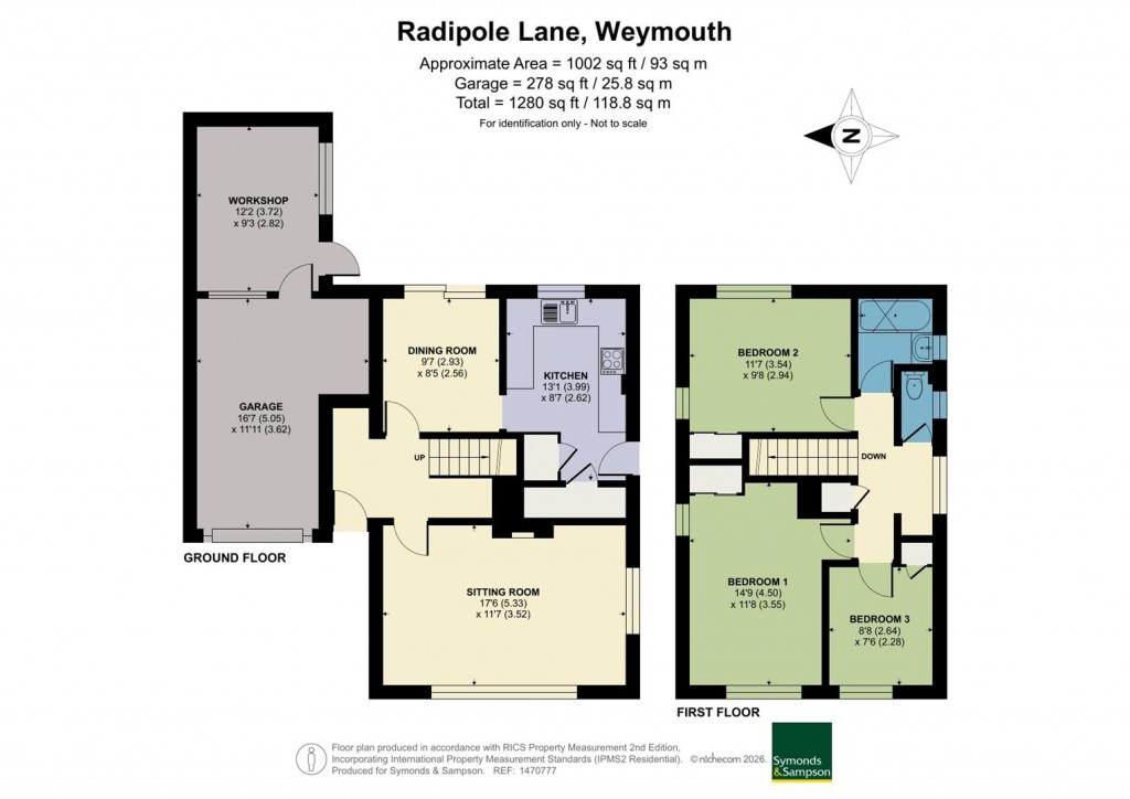 Floorplans For Radipole Lane, Weymouth