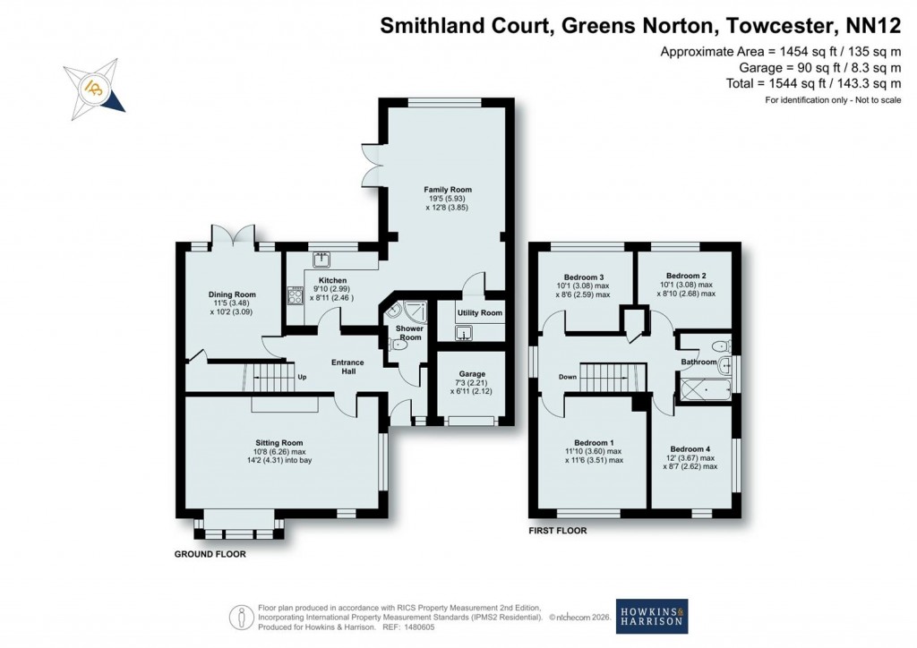 Floorplans For Smithland Court, Greens Norton, NN12