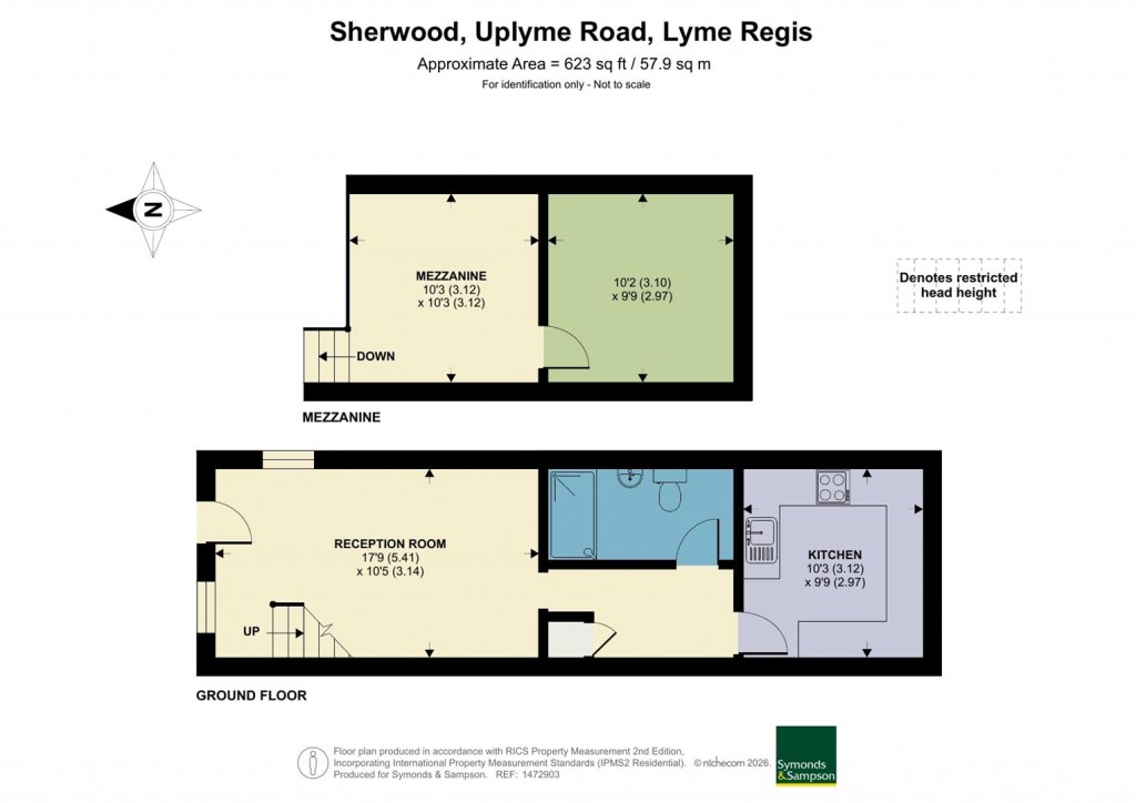 Floorplans For Uplyme Road, Lyme Regis