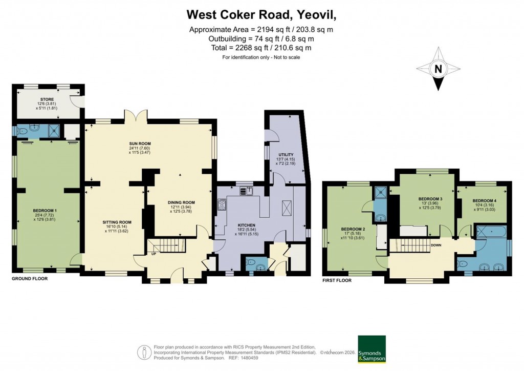 Floorplans For West Coker Road, Yeovil