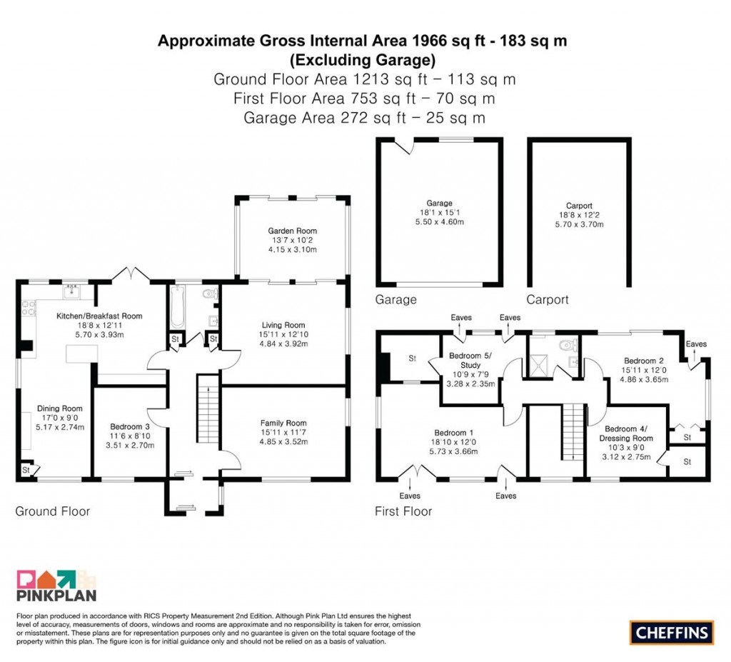 Floorplans For Thriplow Road, Fowlmere, Royston