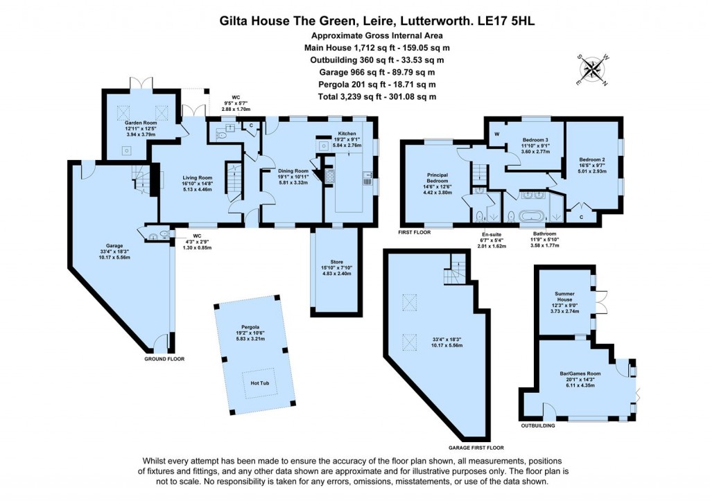 Floorplans For The Green, Leire, Lutterworth, Leicestershire, LE17