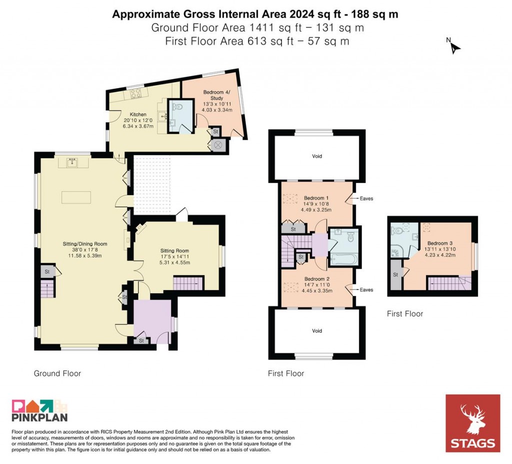 Floorplans For Churchtown, St. Issey, Wadebridge
