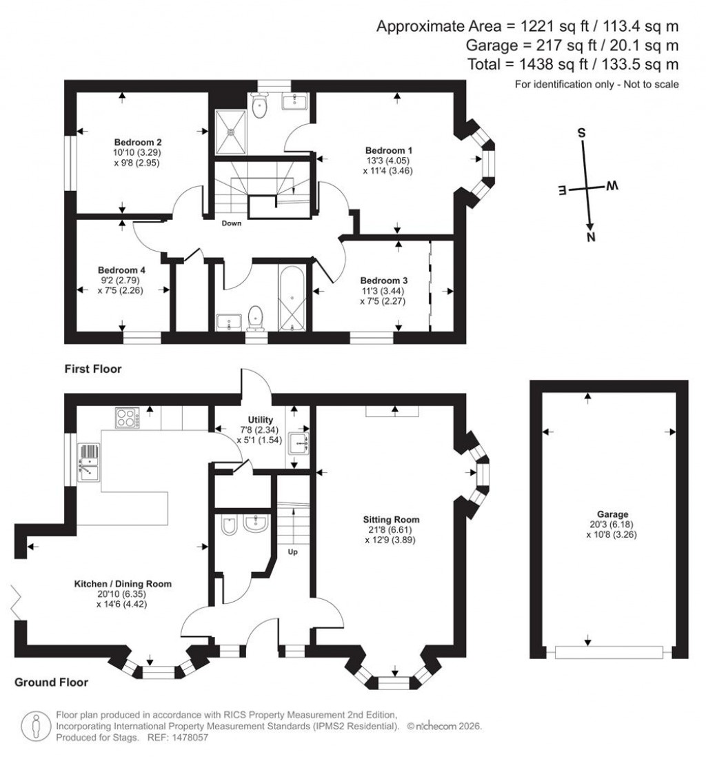 Floorplans For Fair Maid, Sampford Peverell, Tiverton