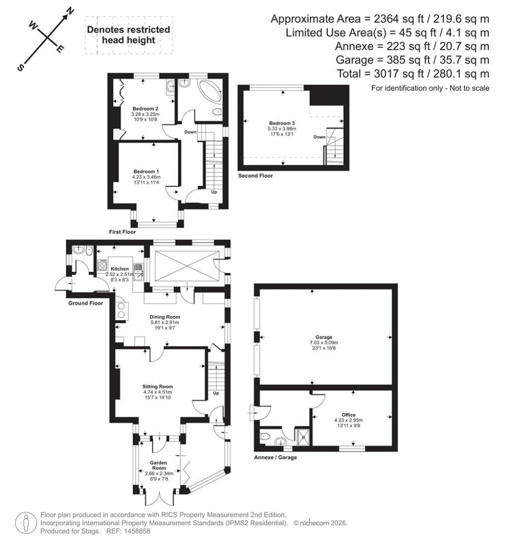 Floorplans For Knowle Lane, Dunster, Minehead