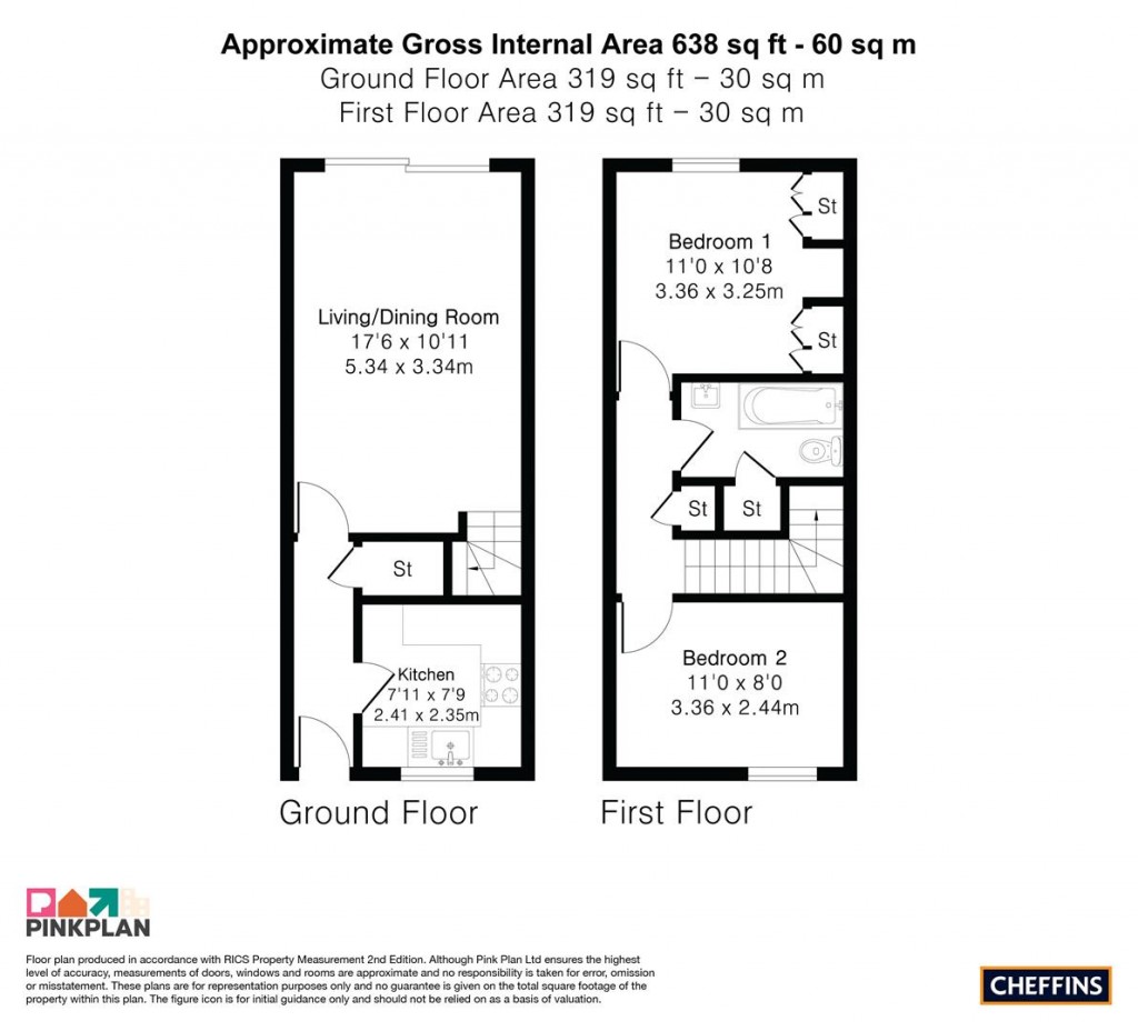 Floorplans For Wheelers, Great Shelford, Cambridge