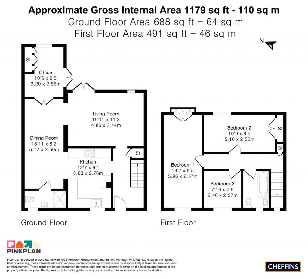 Floorplans For Akeman Close, Stretham, Ely