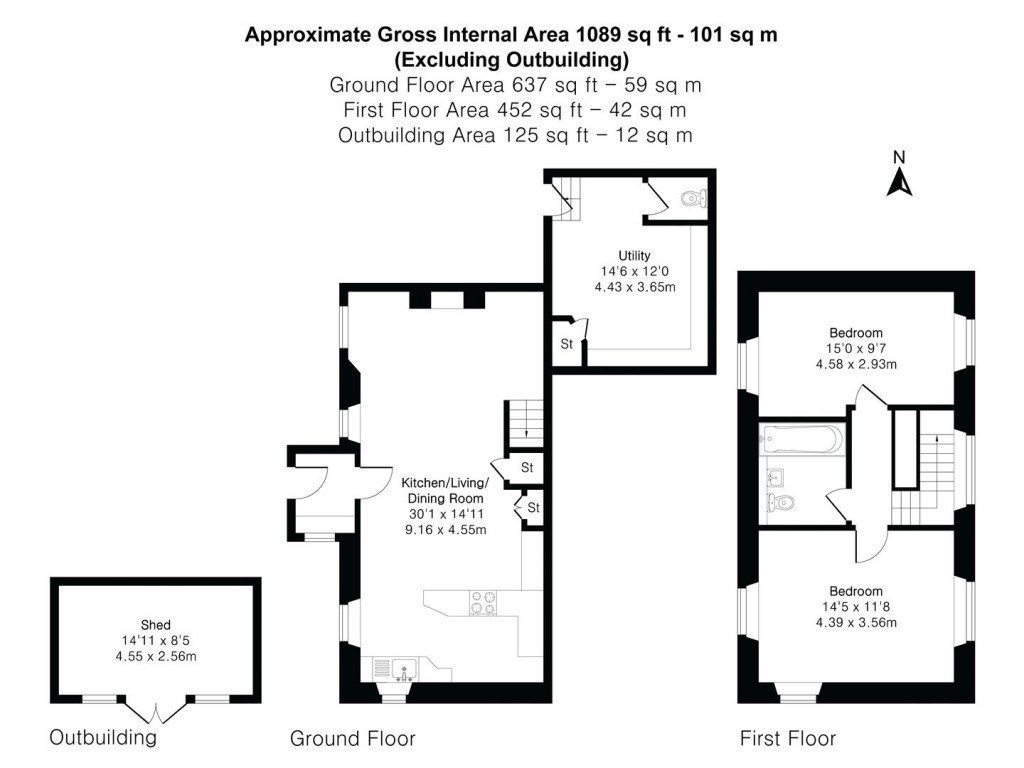 Floorplans For Helland, Bodmin