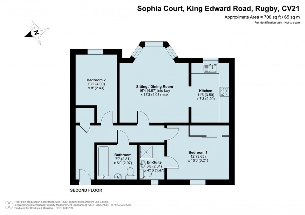 Floorplans For Sophia Court, King Edward Road, Rugby