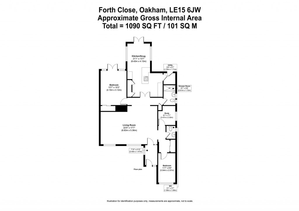Floorplans For Forth Close, Oakham, Rutland