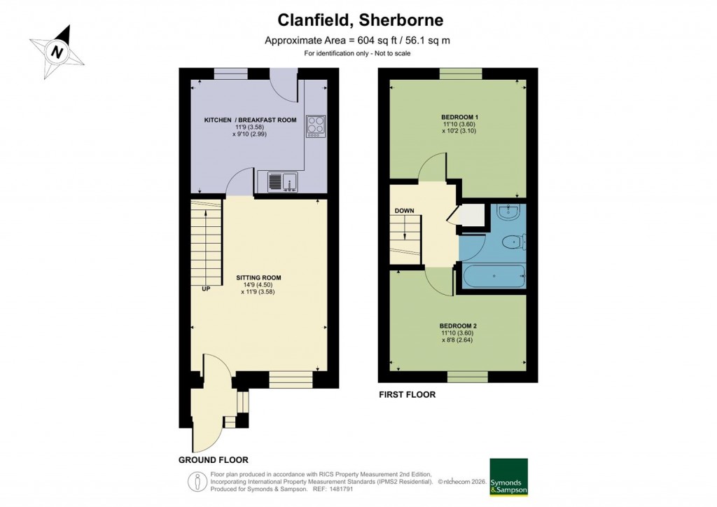 Floorplans For Clanfield, Sherborne, Dorset