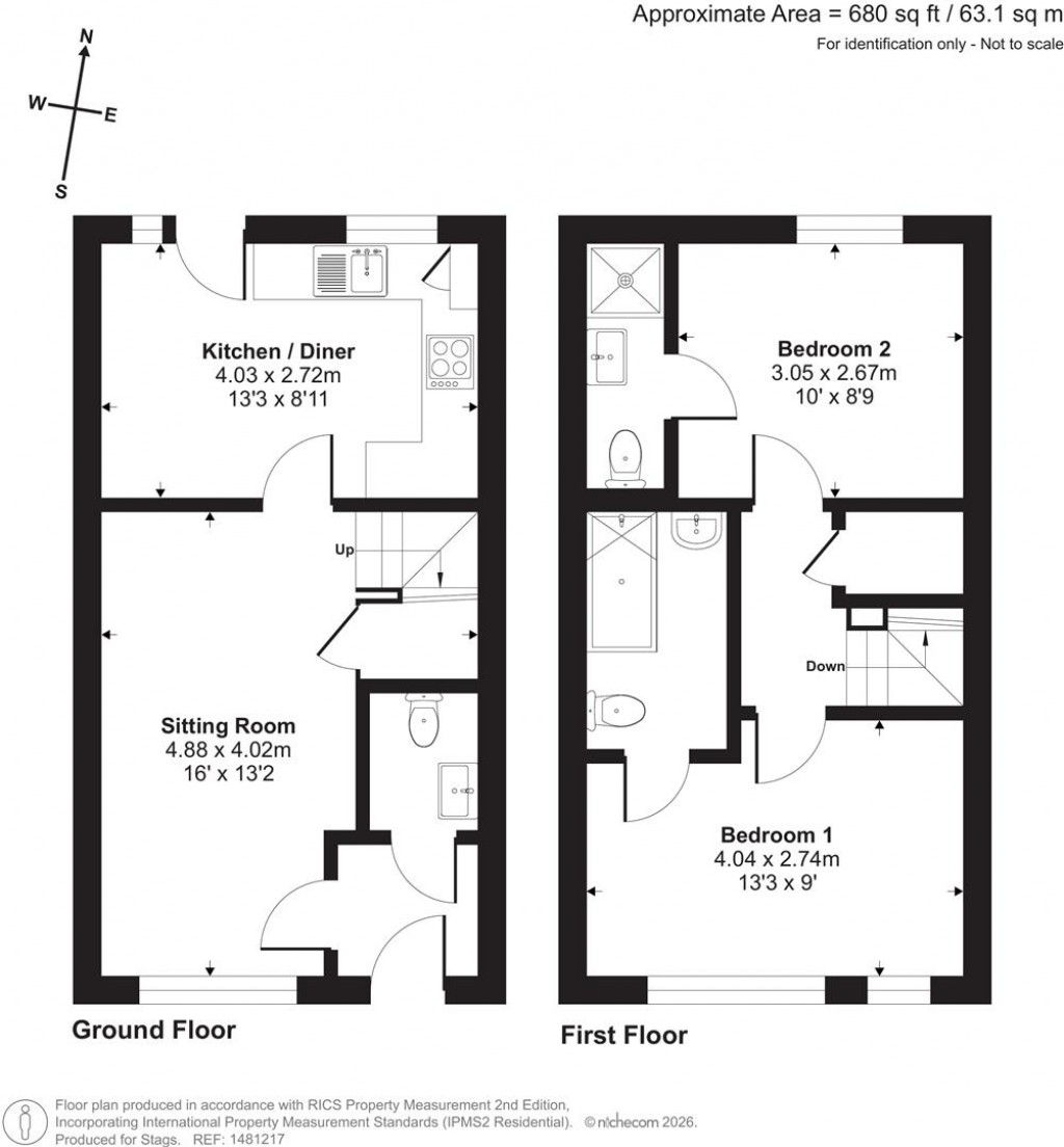 Floorplans For Tremlett Grove, Dartington, Totnes