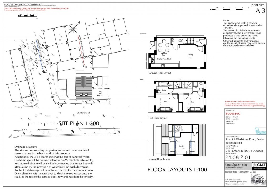 Floorplans For Gladstone Road, Exeter