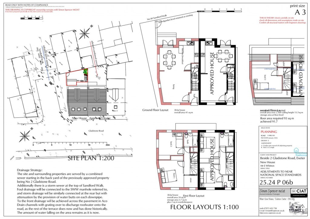 Floorplans For Gladstone Road, Exeter