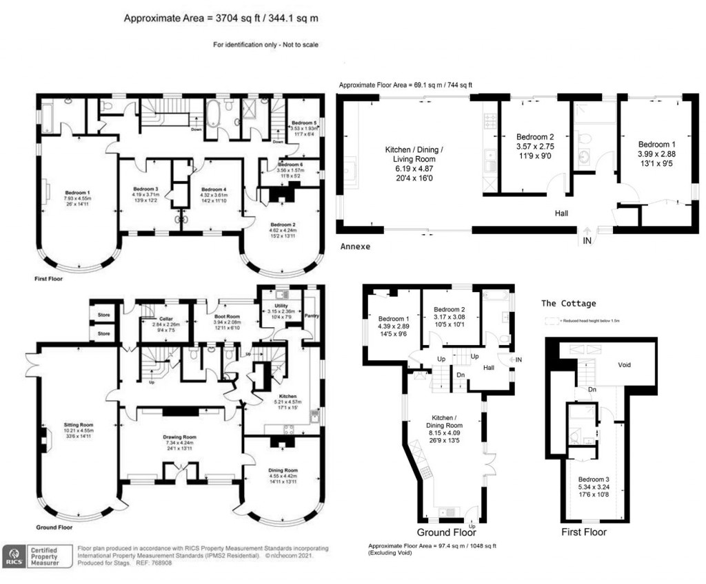 Floorplans For Farway, Colyton