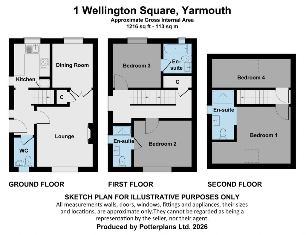 Floorplans For Yarmouth, Isle of Wight