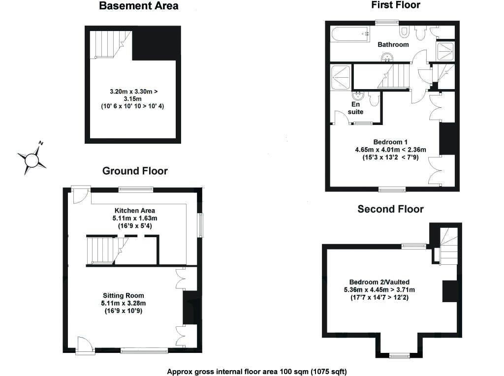 Floorplans For Castle Street, Saffron Walden