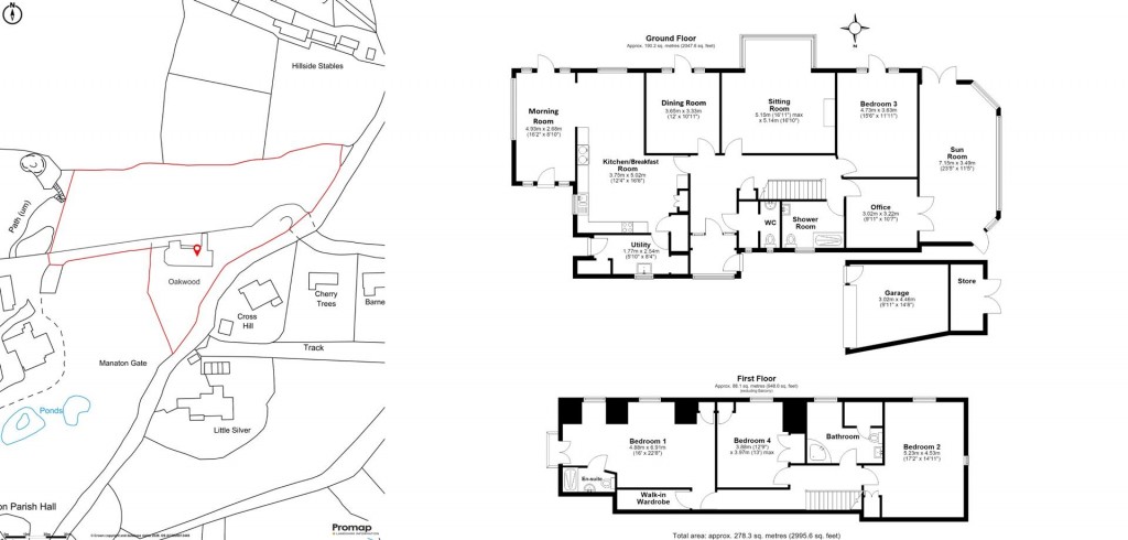 Floorplans For Manaton, Newton Abbot