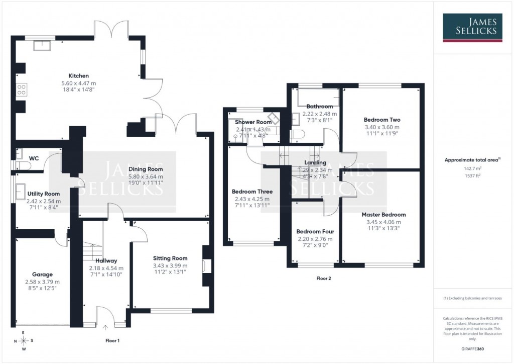 Floorplans For Wyndham Close, Oadby, Leicestershire