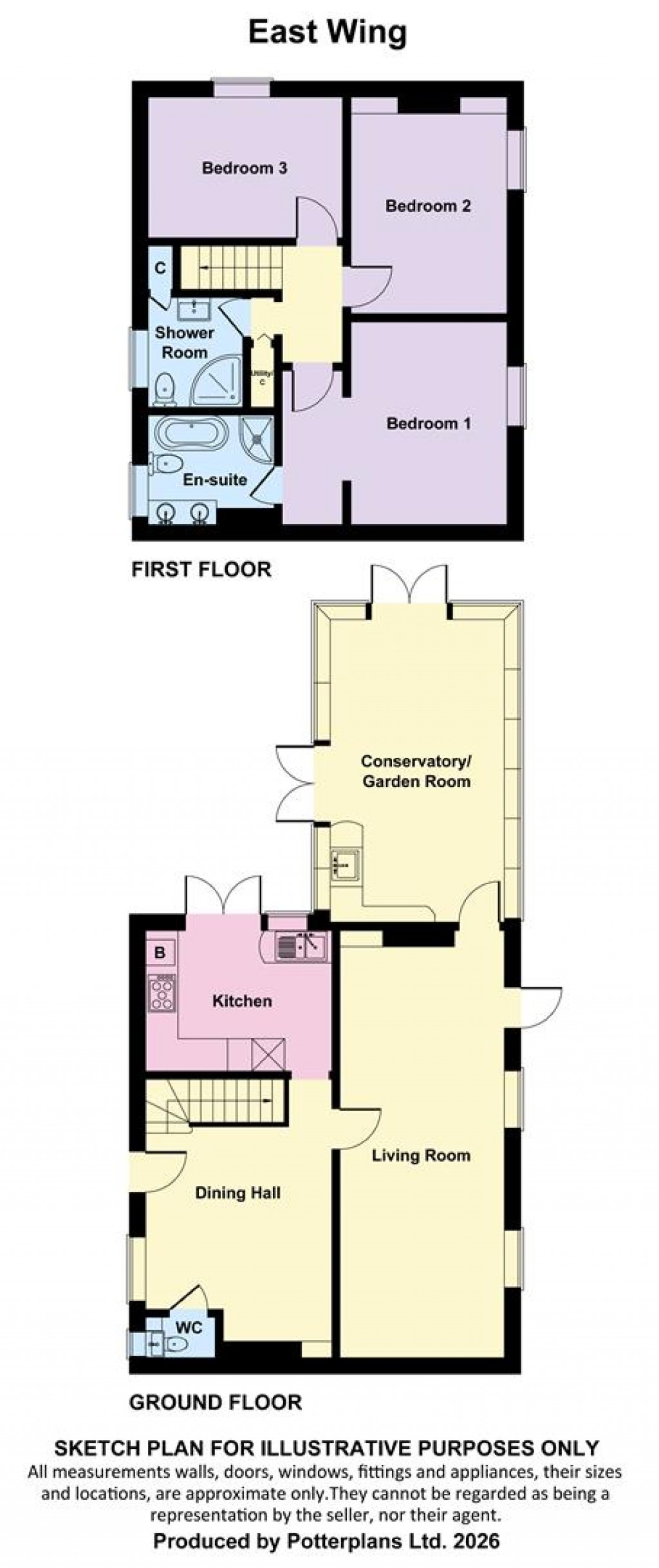 Floorplans For Alum Bay, Isle of Wight