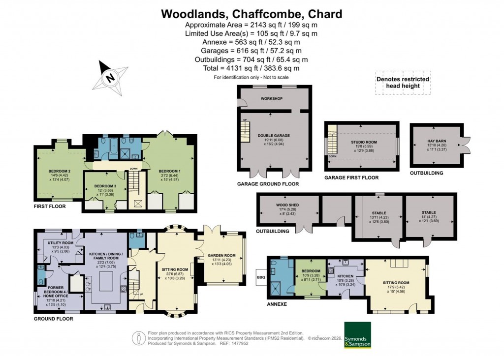 Floorplans For Chaffcombe, Chard