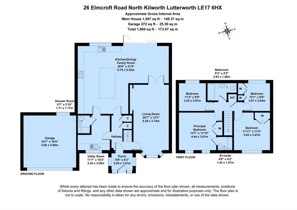 Floorplans For Elmcroft Road, North Kilworth, Lutterworth, LE17