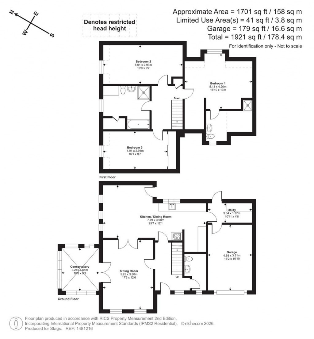 Floorplans For Mount Pleasant Road, Camborne, Cornwall