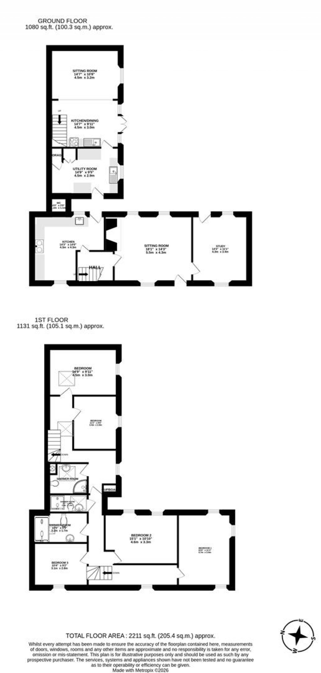 Floorplans For Combpyne Road, Musbury, Axminster