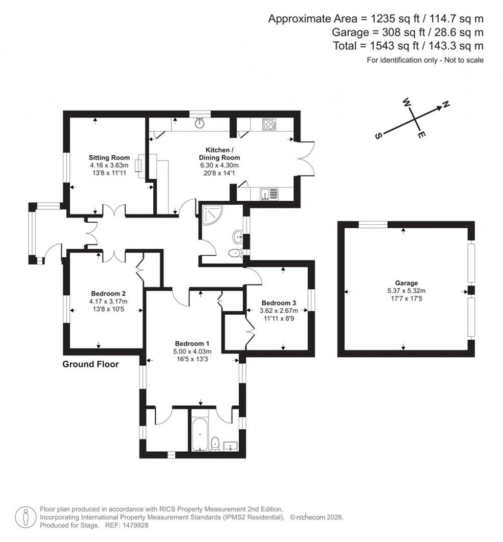 Floorplans For Main Street, Chideock, Bridport