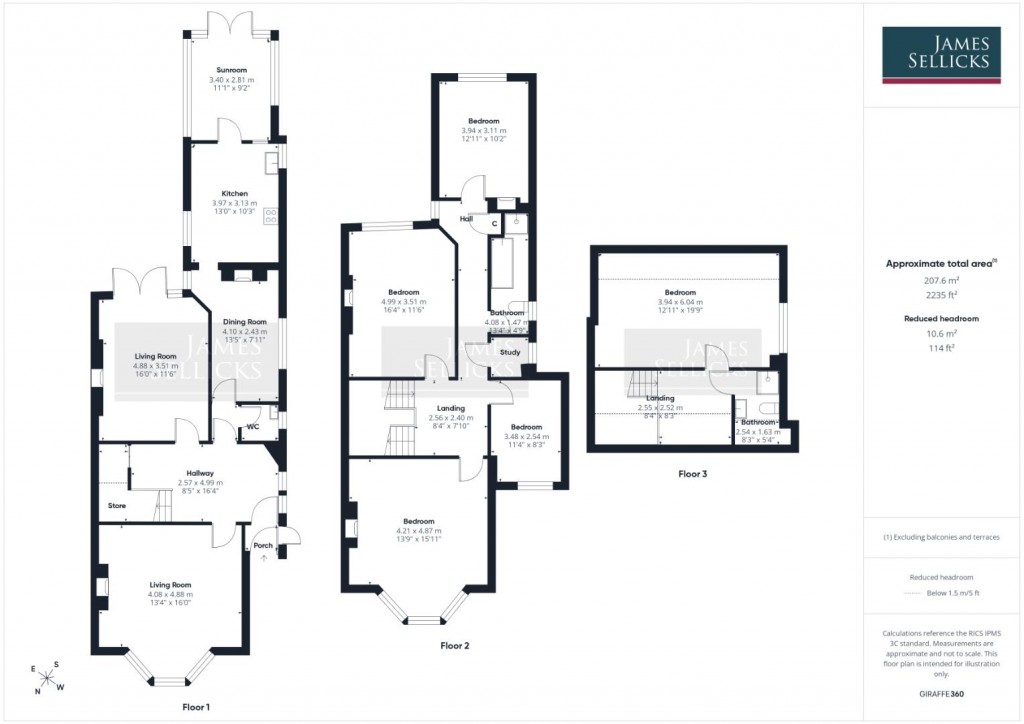 Floorplans For Morland Avenue, Stoneygate, Leicester