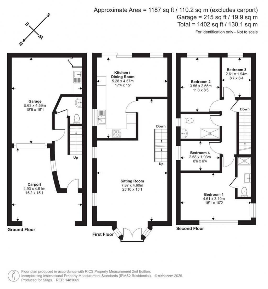 Floorplans For Woodlands, Combe Martin