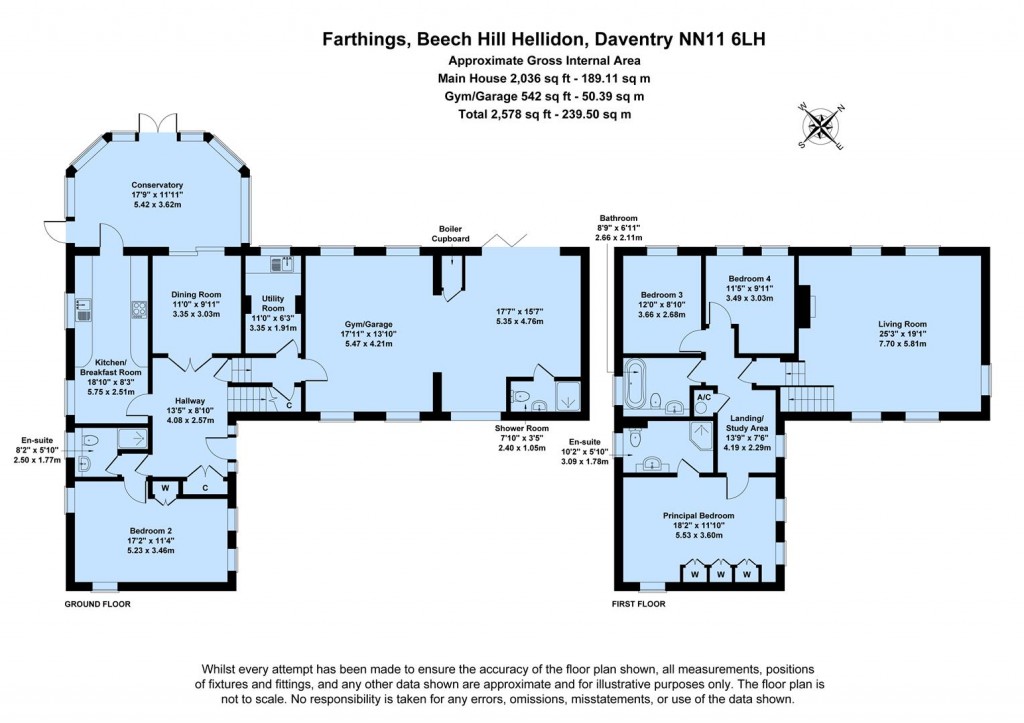 Floorplans For Beech Hill, Hellidon, Daventry, NN11