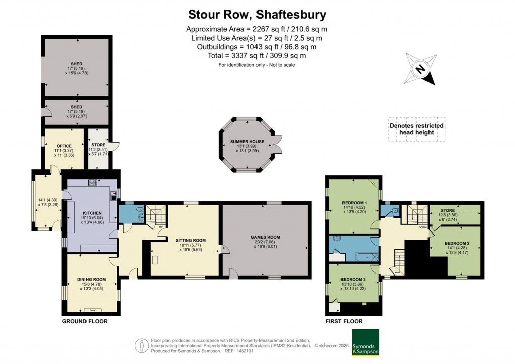 Floorplans For Stour Row, Shaftesbury