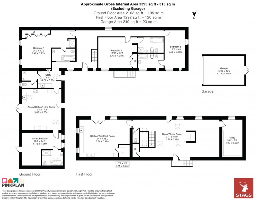 Floorplans For Peter Tavy, West Devon - 4.47 acres