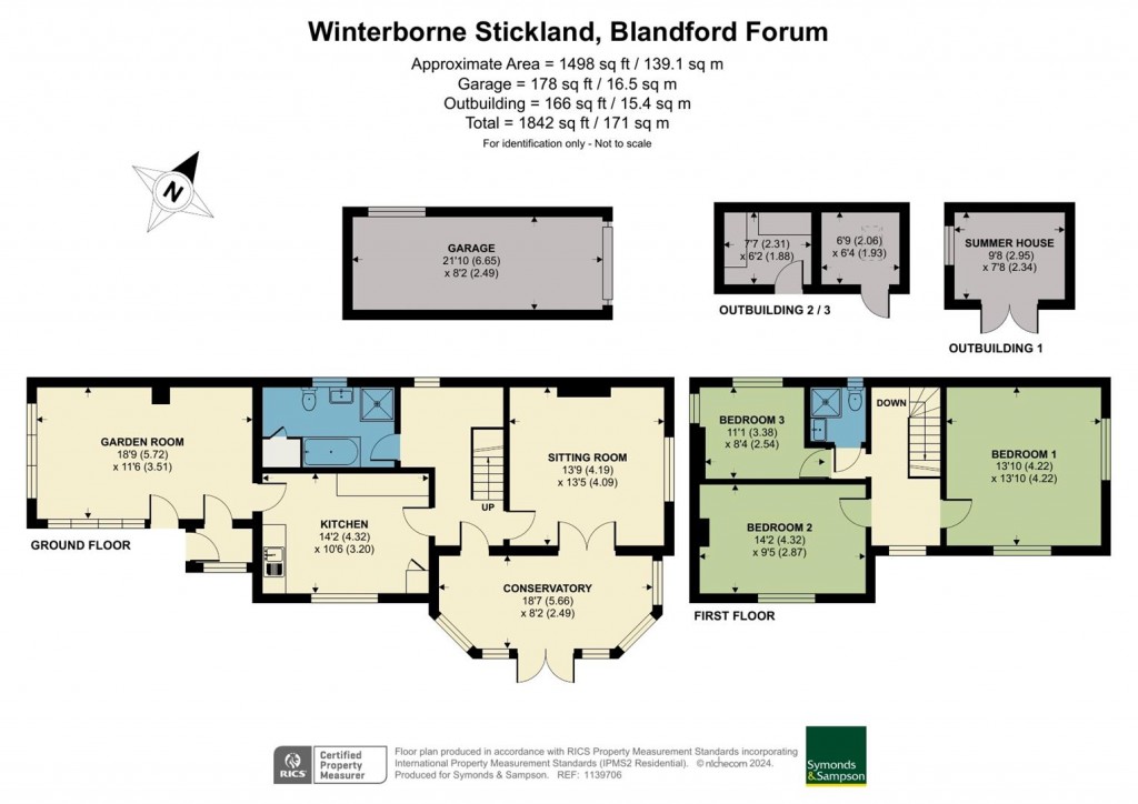 Floorplans For Winterborne Stickland, Blandford Forum