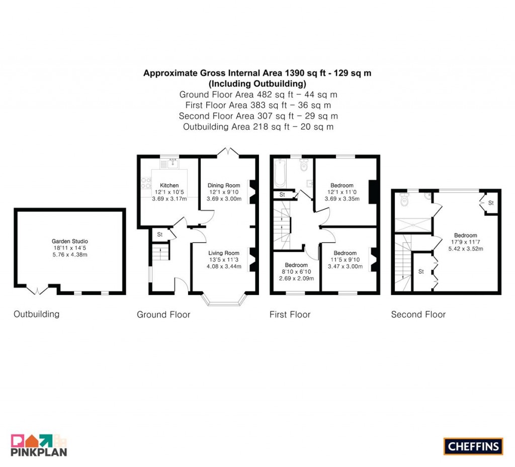 Floorplans For Richmond Road, Cambridge