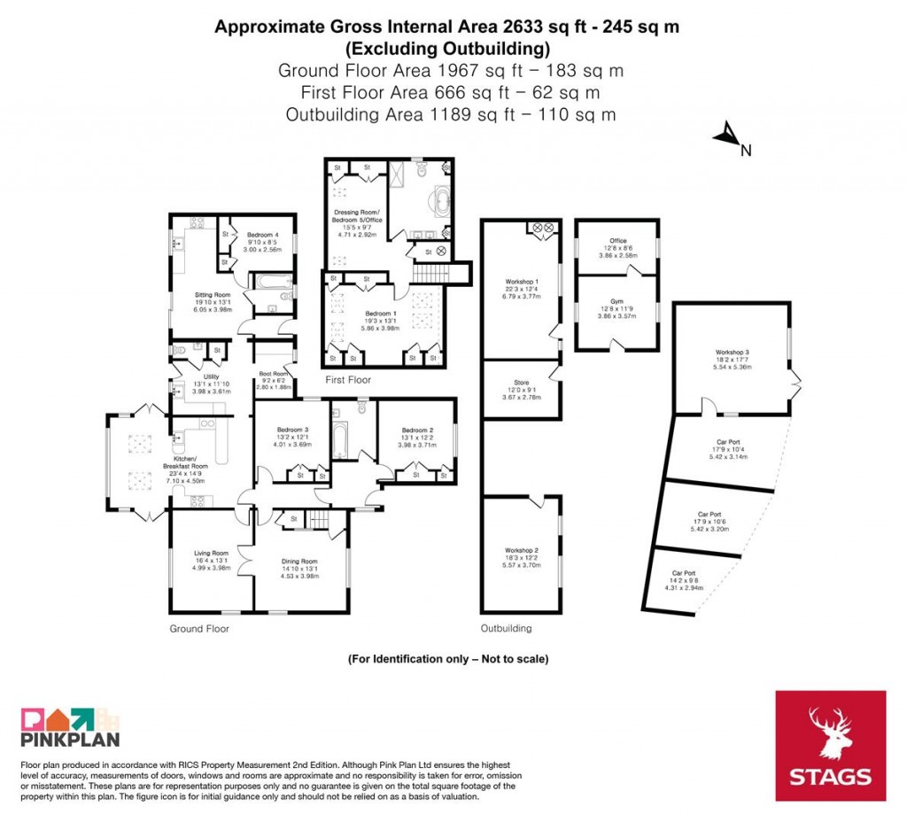 Floorplans For Station Road, Kelly Bray - Approx. 3 acres in all